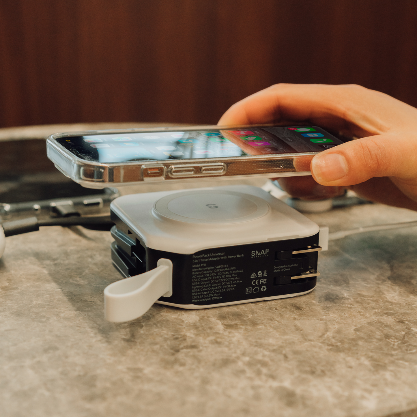 5- in 1 Travel Power Bank- Charge faster