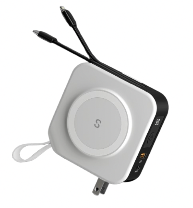 5- in 1 Travel Power Bank- Charge faster